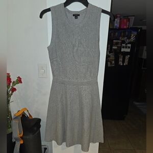 Ann Taylor Gray Knit Mini Dress